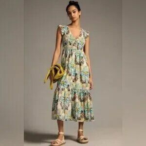 Anthropologie Peregrine Midi Dress